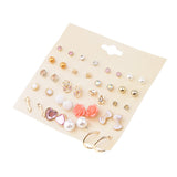 Maxbell 20 Pairs Lovely Women Girl's Assorted Multiple Themed Stud Earring Ear Stud