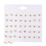 Maxbell 20 Pairs Lovely Women Girl's Assorted Multiple Themed Stud Earring Ear Stud