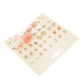 Maxbell 20 Pairs Lovely Women Girl's Assorted Multiple Themed Stud Earring Ear Stud