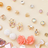 Maxbell 20 Pairs Lovely Women Girl's Assorted Multiple Themed Stud Earring Ear Stud