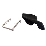 Maxbell Violin Ebony Parts Set 4/4 Tuning Pegs with Chinrest Endpin Tailpiece Bridge Clamp