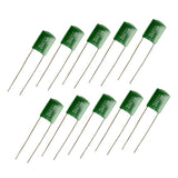 Maxbell 10 Pieces 0.047/2A473J Capacitors DIY for Electric Guitars Bass Tone Caps Green