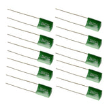 Maxbell 10 Pieces 0.047/2A473J Capacitors DIY for Electric Guitars Bass Tone Caps Green