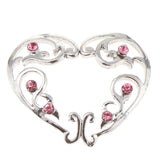 Maxbell 8 Pcs Non Piercing Nipples Ring Round Heart Crystal Clip On Body Jewelry