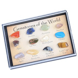 Maxbell Rock & Mineral Collection Educational Geology Science Toy for Kids Adults - Pack of 15