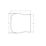 Maxbell Iron Guitar Bridge Cover Protector for Telecaster Tele Electric Guitar Accessory Silver