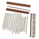 Maxbell 17 Key Kalimba Keys + Thumb Piano Bridge For Musical Instrument DIY Parts