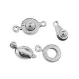 Maxbell 20Pcs Silver Plated Charms Clasp Connectors For Jewelry Making 17 x 9mm