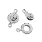 Maxbell 20Pcs Silver Plated Charms Clasp Connectors For Jewelry Making 17 x 9mm