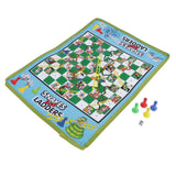 Maxbell Snake and Ladder Kids Children Portable Flying Chess Ludo Board Family Game