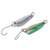 Maxbell Fishing Lures Metal Spoon Spinner Bait for Trout Bass Salmon w//Hook 2.5g