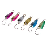 Maxbell Fishing Lures Metal Spoon Spinner Bait for Trout Bass Salmon w//Hook 2.5g