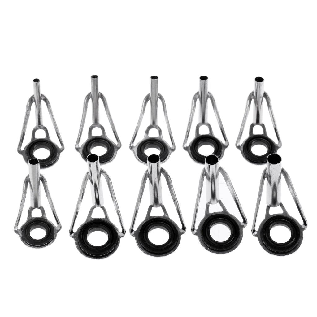 Maxbell 80pcs Stainless Steel Fishing Rod Tip Ring Eye Guide Repair Set Kit with Box