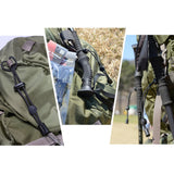 Maxbell 2 Pieces Backpack Securing Hiking Walking Stick Elastic Rope Holder