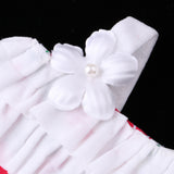 Maxbell Lovely Fruit Pattern Doll Summer Beach Accessory One-piece Swimsuit for 18 inch American Girl Dolls