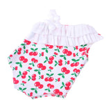 Maxbell Lovely Fruit Pattern Doll Summer Beach Accessory One-piece Swimsuit for 18 inch American Girl Dolls
