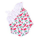 Maxbell Lovely Fruit Pattern Doll Summer Beach Accessory One-piece Swimsuit for 18 inch American Girl Dolls