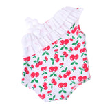 Maxbell Lovely Fruit Pattern Doll Summer Beach Accessory One-piece Swimsuit for 18 inch American Girl Dolls