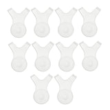 Maxbell 10pcs Reuseable Plastic Eyelash Extension Grafted Brush Clean Up Soft Makeup Mascara Tool