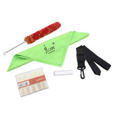 Maxbell Clarinet Cleaning Maintenance Kit Adjutable Neck Strap Bamboo Reed Cleaning Cloth Brush