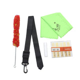Maxbell Clarinet Cleaning Maintenance Kit Adjutable Neck Strap Bamboo Reed Cleaning Cloth Brush