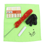 Maxbell Clarinet Cleaning Maintenance Kit Adjutable Neck Strap Bamboo Reed Cleaning Cloth Brush