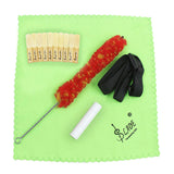 Maxbell Clarinet Cleaning Maintenance Kit Adjutable Neck Strap Bamboo Reed Cleaning Cloth Brush
