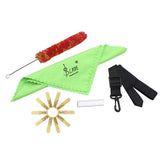 Maxbell Clarinet Cleaning Maintenance Kit Adjutable Neck Strap Bamboo Reed Cleaning Cloth Brush