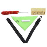 Maxbell Clarinet Cleaning Maintenance Kit Adjutable Neck Strap Bamboo Reed Cleaning Cloth Brush