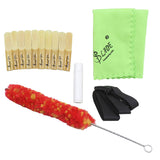 Maxbell Clarinet Cleaning Maintenance Kit Adjutable Neck Strap Bamboo Reed Cleaning Cloth Brush