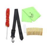 Maxbell Clarinet Cleaning Maintenance Kit Adjutable Neck Strap Bamboo Reed Cleaning Cloth Brush