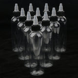 Maxbell 10 Pcs Empty Plastic Bottles with Twist Top Cap for Solvents, Oils, Paint, Ink, Liquid Gule 120ml