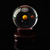 Maxbell 80mm Solar System Crystal Ball Photography Photo Props Home Office Decor