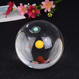 Maxbell 80mm Solar System Crystal Ball Photography Photo Props Home Office Decor