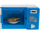 Maxbell Plastic Simulation Home Appliance For Kids Role Play Toys - Blue Microwave Oven