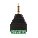 Maxbell 3.5mm 4 Pole Stereo TRRS Audio Vedio Male to 4 Screw Terminal Female Headphone Balum Converter Adapter