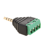 Maxbell 3.5mm 4 Pole Stereo TRRS Audio Vedio Male to 4 Screw Terminal Female Headphone Balum Converter Adapter