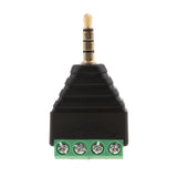 Maxbell 3.5mm 4 Pole Stereo TRRS Audio Vedio Male to 4 Screw Terminal Female Headphone Balum Converter Adapter