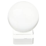 Maxbell Clear Square Crystal Display Stand Holder For 70-80mm Crystal Ball Sphere Globe