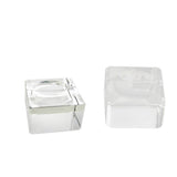 Maxbell Clear Square Crystal Display Stand Holder For 70-80mm Crystal Ball Sphere Globe