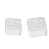 Maxbell Clear Square Crystal Display Stand Holder For 70-80mm Crystal Ball Sphere Globe