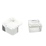 Maxbell Clear Square Crystal Display Stand Holder For 70-80mm Crystal Ball Sphere Globe