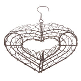 Maxbell 14cm Iron Frame Heart Shape Succulent Pot Metal Planter Iron Box Romantic, Add a romantic touch to your garden or lovely house