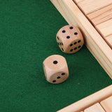 Maxbell Wood Deluxe 4 Sided 10 Number Shut The Box Dice Board Game For Kids Adults