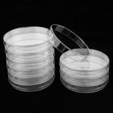 Maxbell 10 Sets Petri Dishes Plastic Sterile Cell Tissue Culture Dishes with Lids 60mm