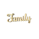 Maxbell Wooden Family Words Creative Development Decorative Party Sweet Family DIY Gift For House Room DIY Creative Decoration Crafts Pack of 10 Pcs