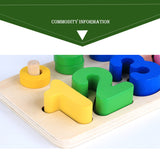 Maxbell Wooden Stacking Rings Tower Numbers Counting Learning Kids Arithmetical Toy