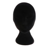 Maxbell 11 Inches Female Foam Mannequin Manikin Head Model Wig Glasses Store Window Display Stand-Black