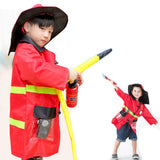 Maxbell 9pcs: Clothes Hat Walkie-talkie, etc Fireman Chief Dress-Up Uniform Cosplay Outfit For Children Role Playing