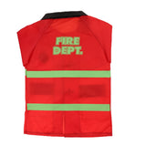 Maxbell 9pcs: Clothes Hat Walkie-talkie, etc Fireman Chief Dress-Up Uniform Cosplay Outfit For Children Role Playing